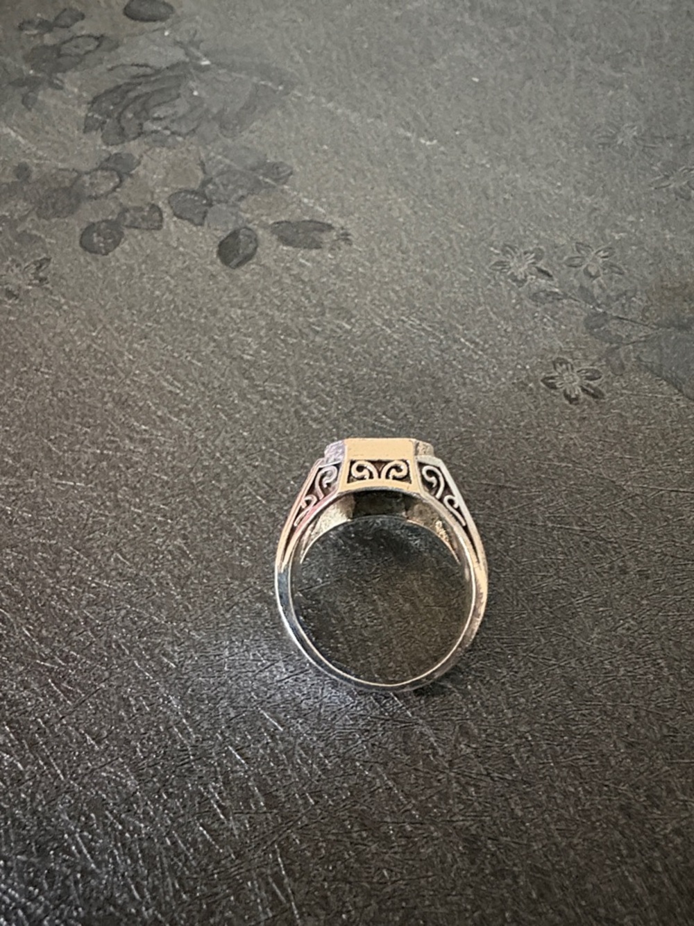 WOMEN'S MEN'S TURQUOISE .925 STERLING SILVER MOON STAR SIDE DESIGN SIZE 9 RING - Picture 6 of 12